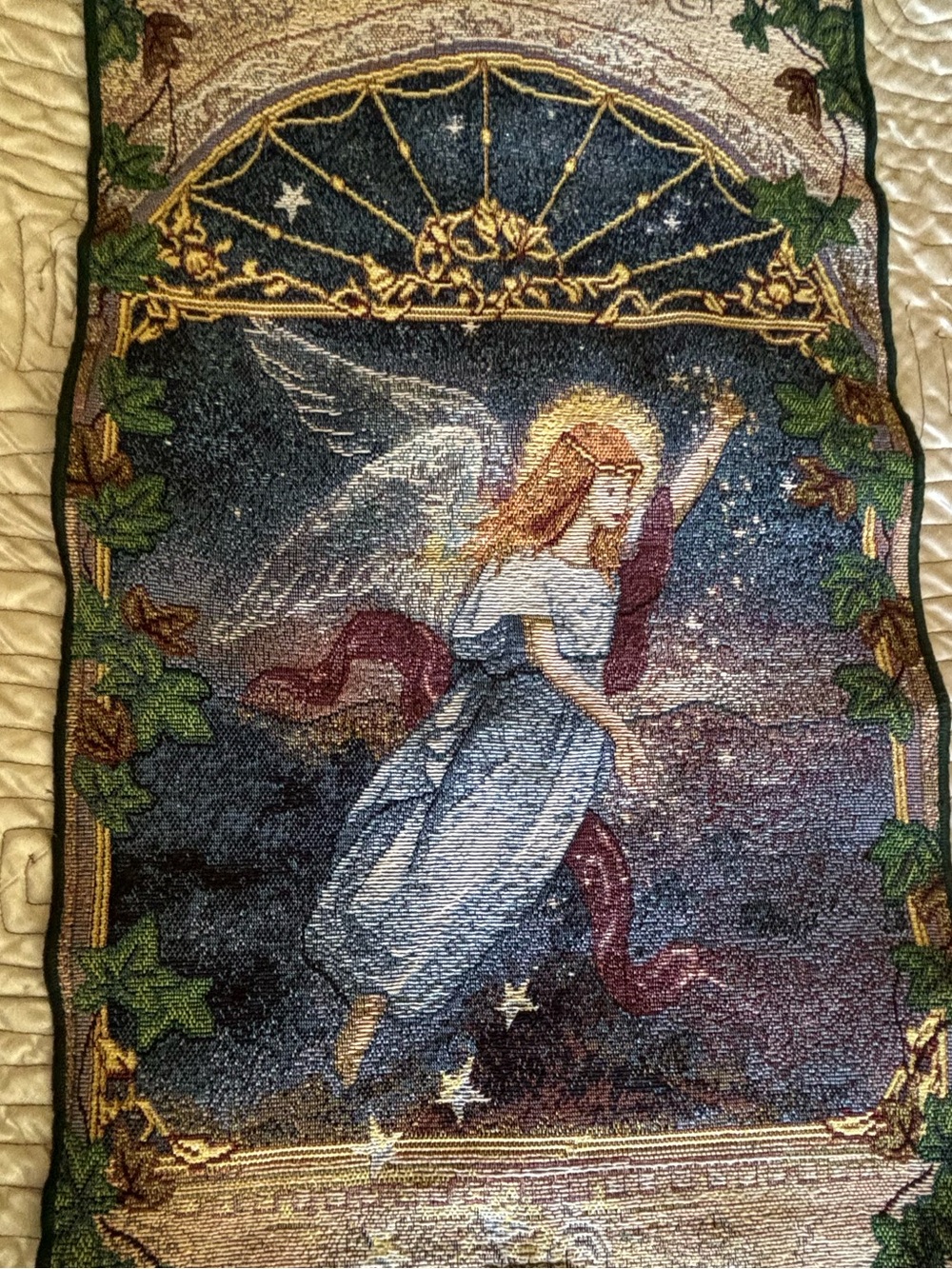 Lena Liu "Angel of Wishes" Whimsigoth Celestial Boho Tapestry TableRunner 13x72